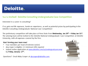 Deloitte National Case Comp Ad