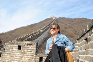 This photo was taken in November 2012 when my husband and I visited his brother's family in Beijing, China.  I'm standing on the Great Wall.