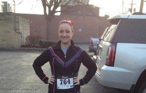 This was taken at my first 5K that I ran in December 2014!
